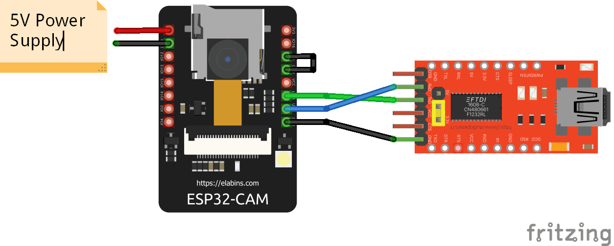 ESP32-Cam with FTDI Board