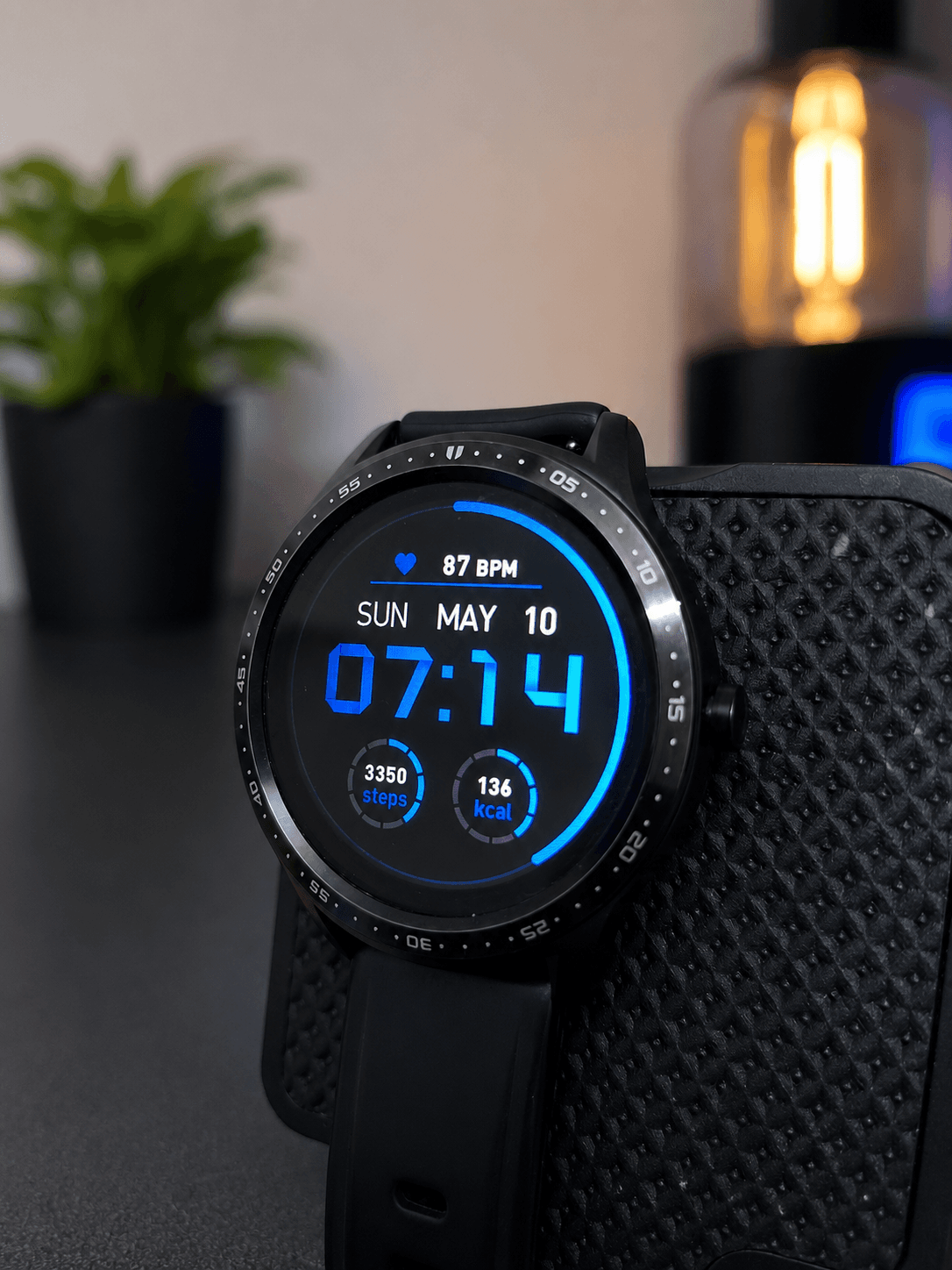 My watch showing custom watch face