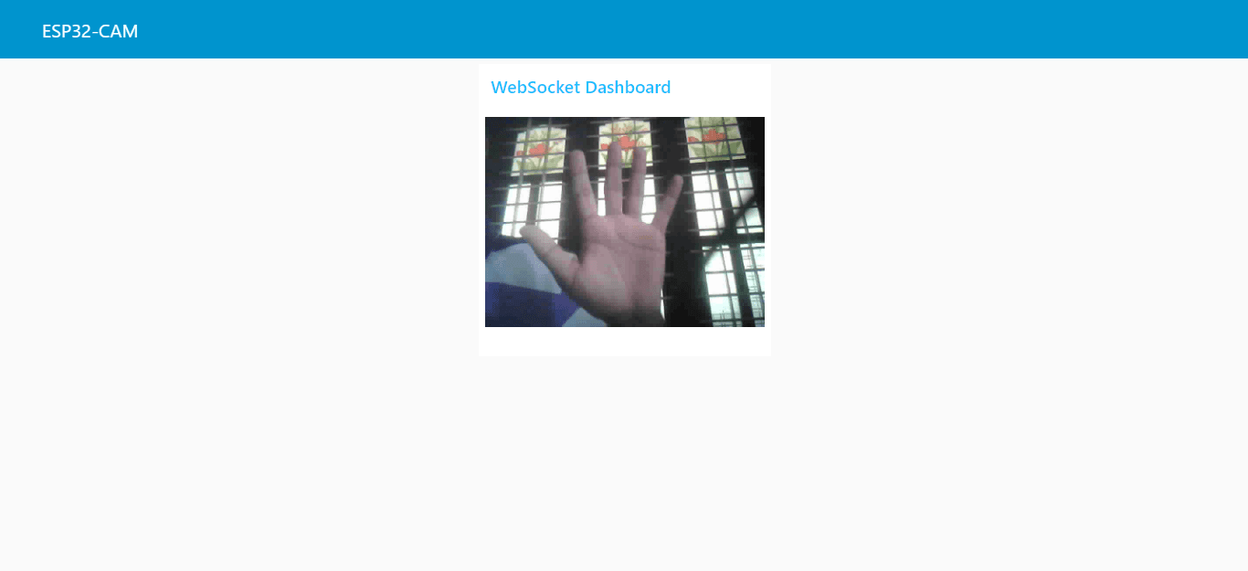 Video showing on the dashboard side