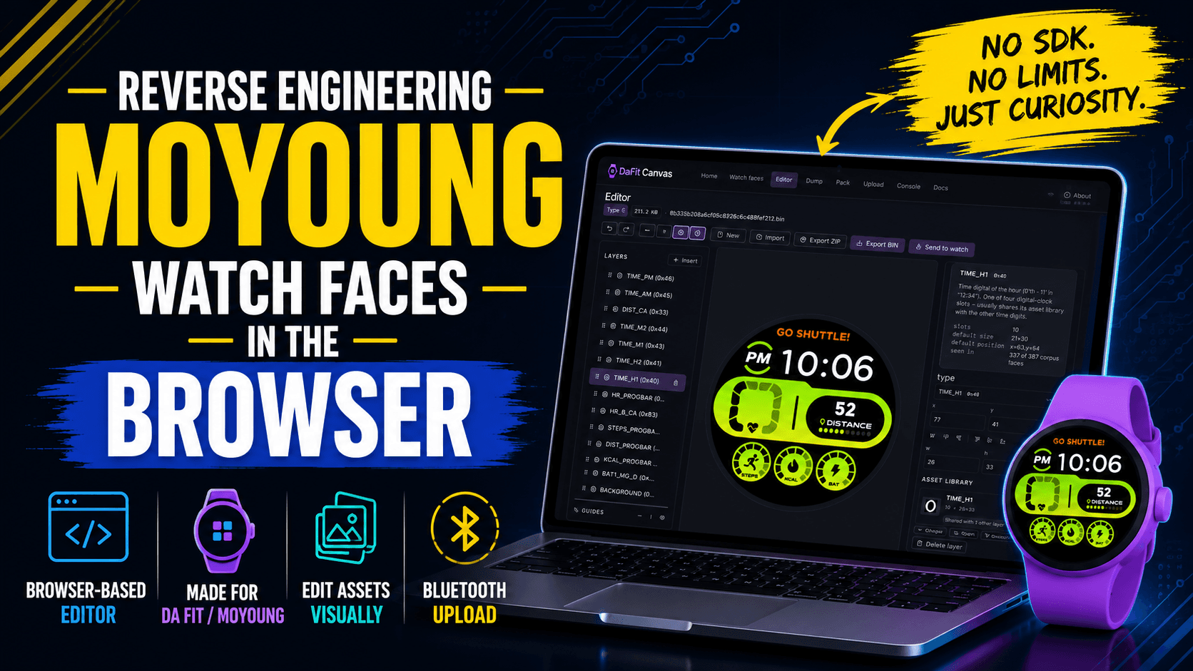 Reverse Engineering MoYoung Watch Faces in the Browser
