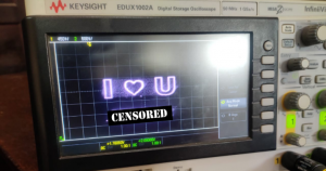 How To Propose Your Crush Using an Oscilloscope